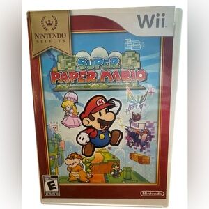 Super Paper Mario‎ Nintendo Wii Nintendo Selects - Complete CIB